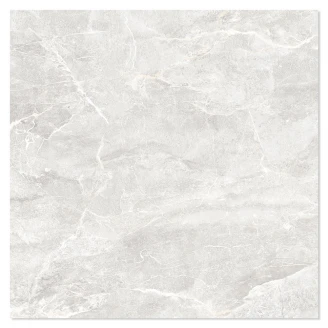 Marmor Klinker Milan Ljusgrå Blank 90x90 cm-2
